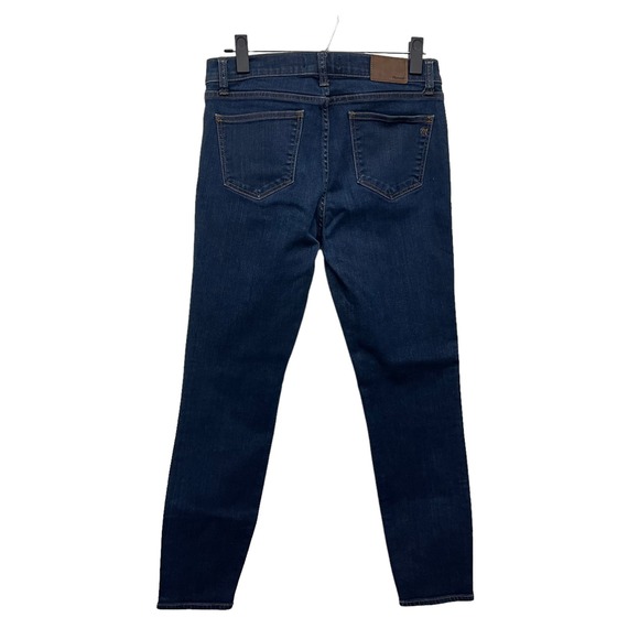 Women's Madewell dark wash Skinny Skinny Mid Rise Jeans - 29 - Picture 3 of 7